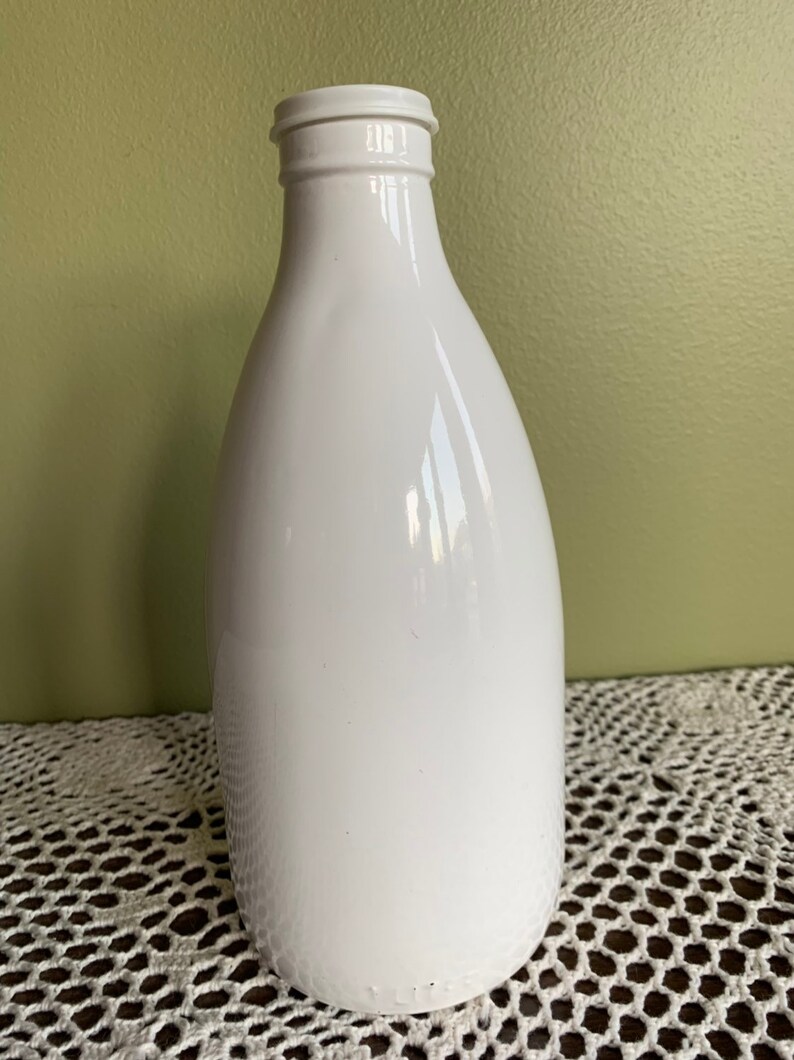 Vintage Glass Water Bottle With Plastic Lid 1 Liter Retro Etsy