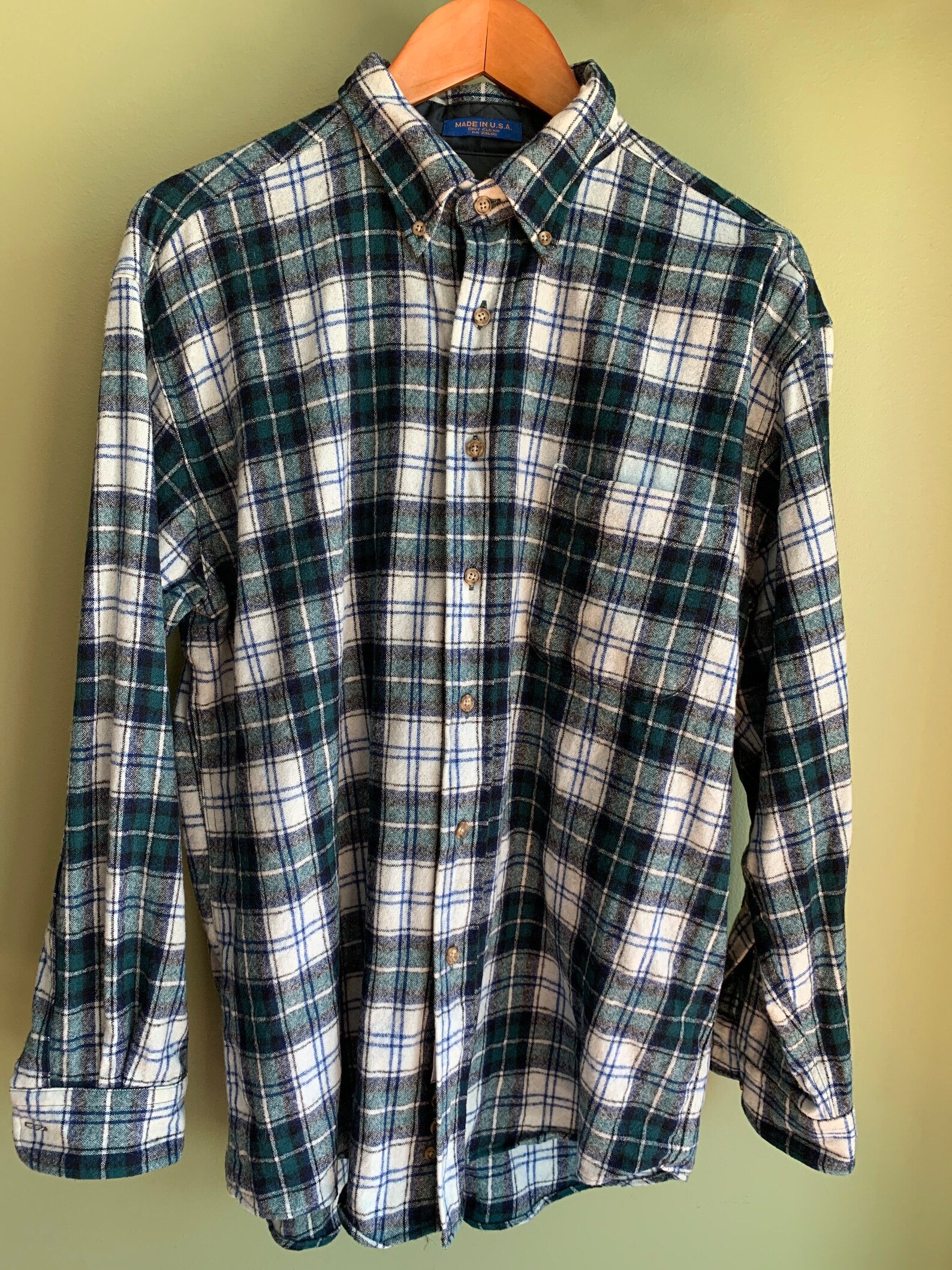 Vintage Pendleton Wool Tartan Shirt sz L Made in USA Unisex | Etsy