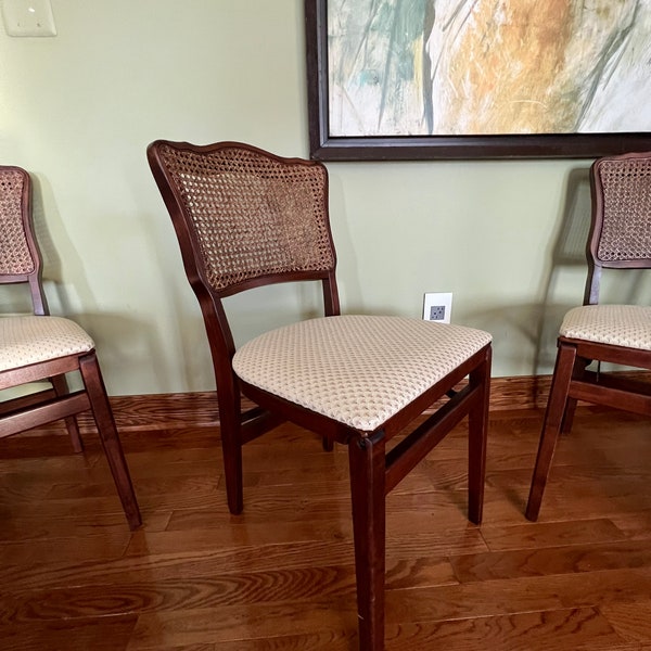 Folding Wooden Dining Chair Etsy