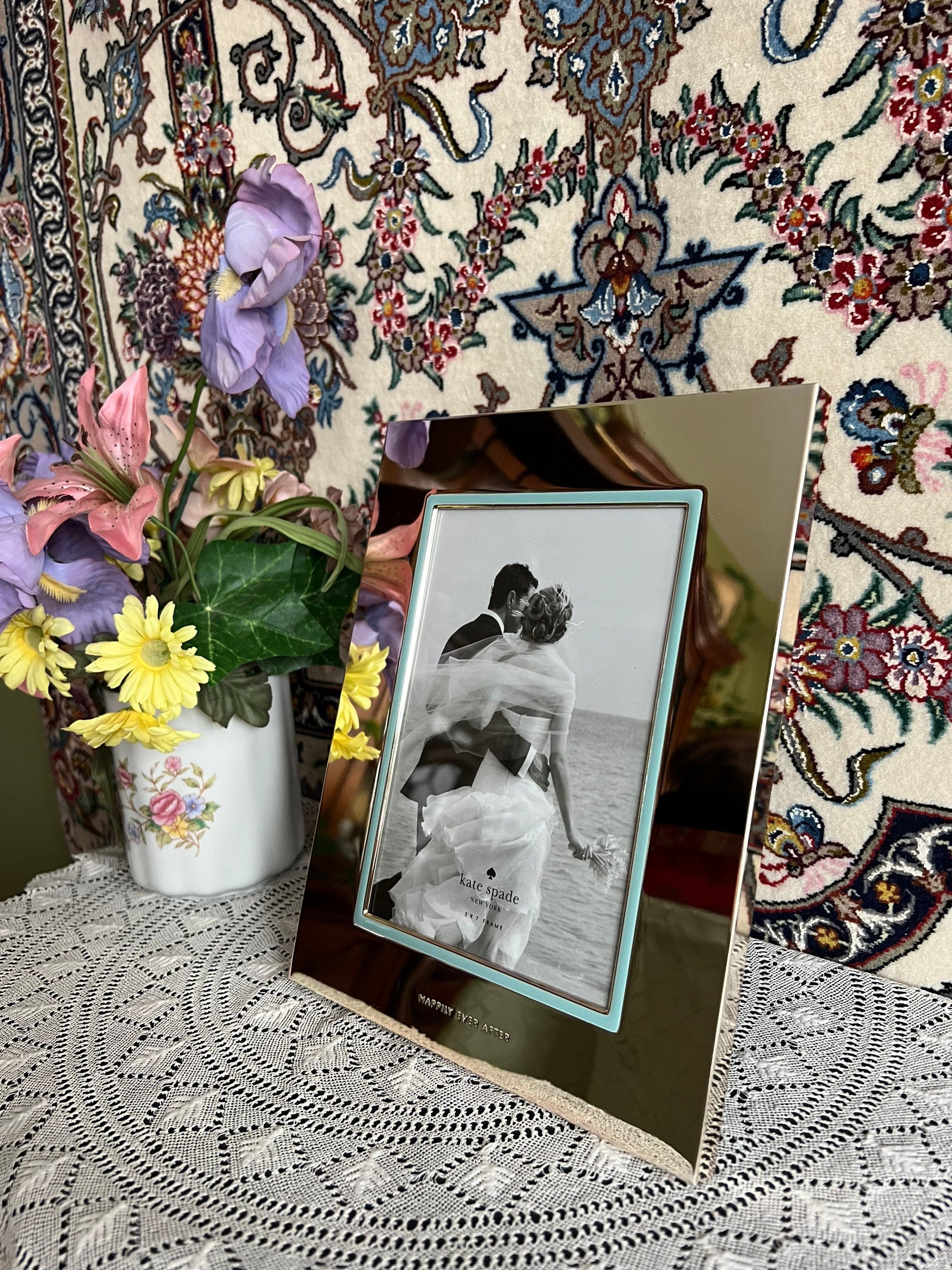 Vintage Kate Spade NY by Lenox Silver Wedding Photo Frame 5 X - Etsy