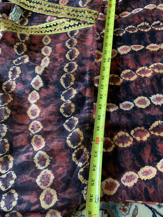 Vintage From 90s Traditional African Kaftan Dress Sz Xl