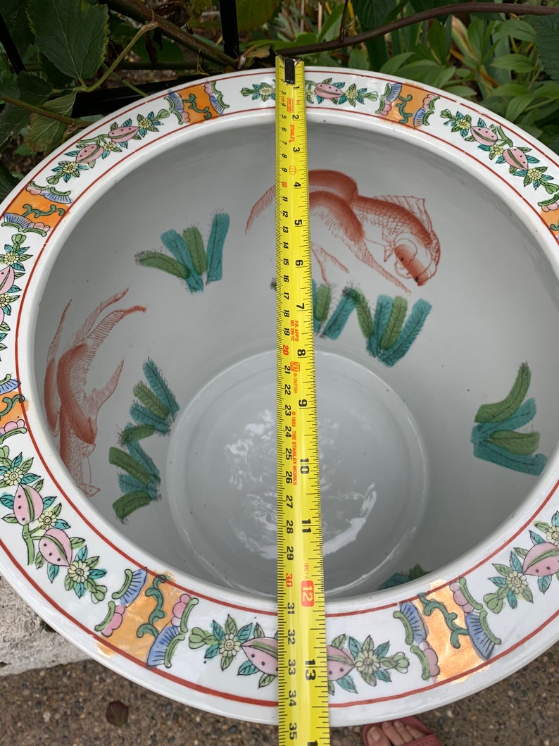 chinese fish bowl planter chinese fish bowl planter