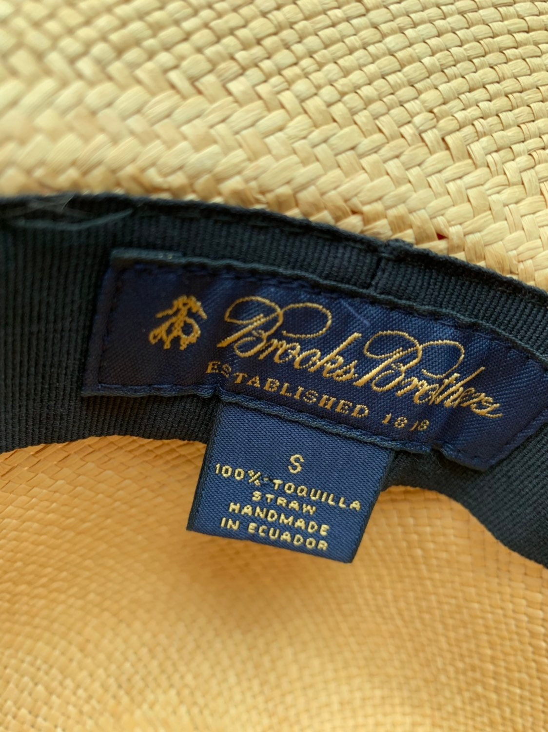 Brooks brothers straw hat on sale