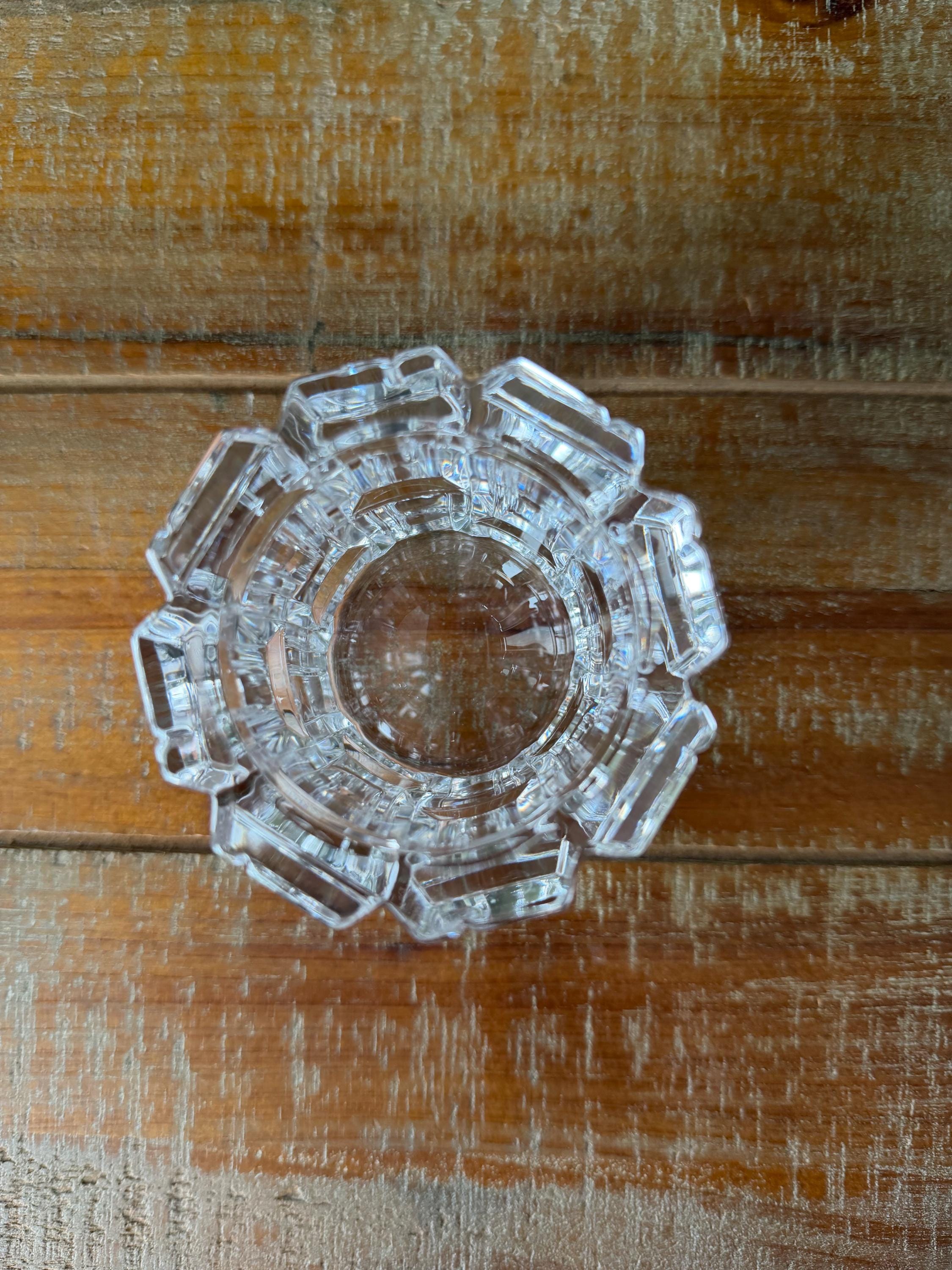 Vintage TIFFANY & Co. Crystal Votive Candle Holder Made in Japan