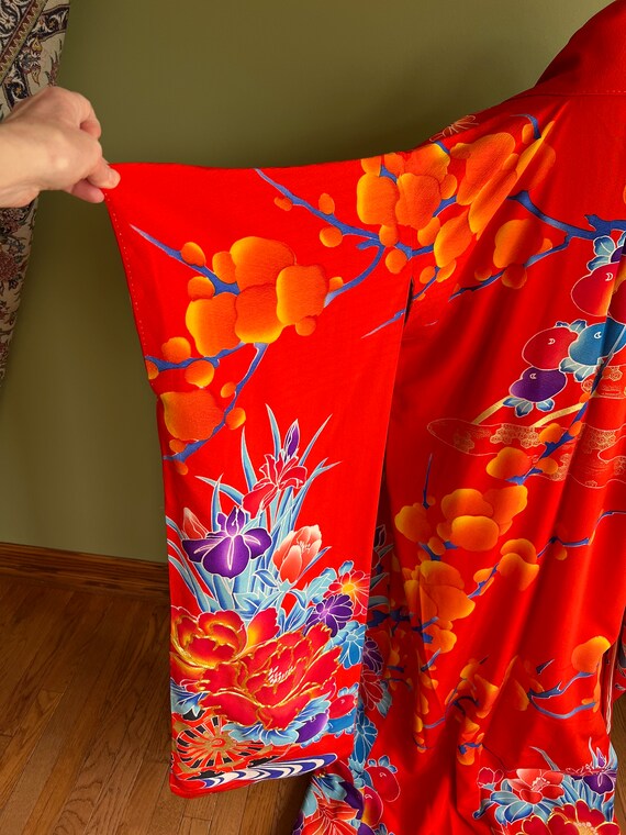 Vintage Authentic Japanese Kimono/Hand Sewn Japan… - image 4