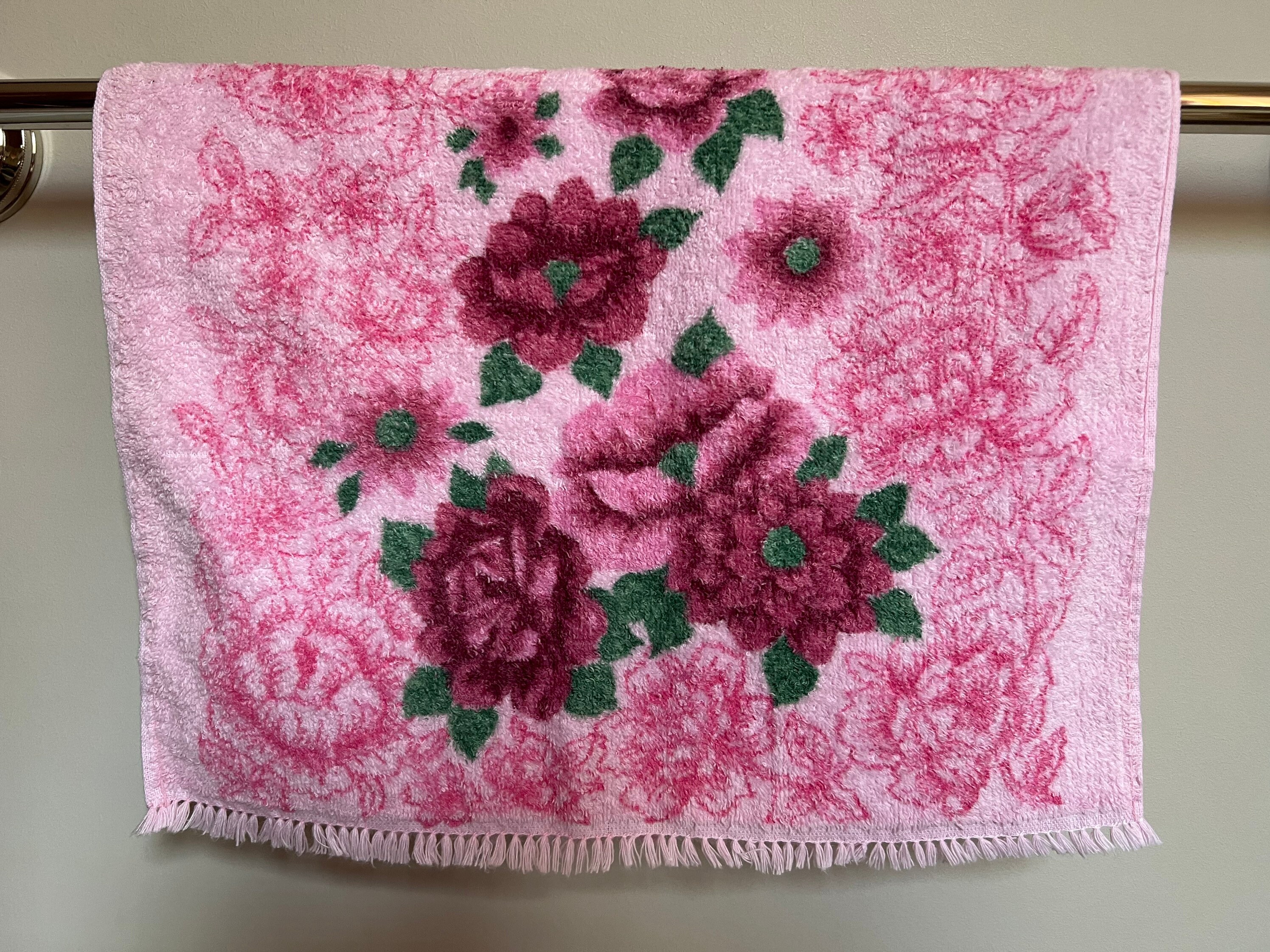 Vintage floral towels clearance