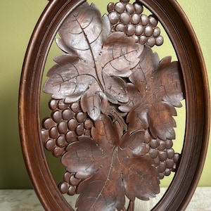 Antique German Black Forest Musical Carved Wood Tray-Centerpiece/Antique Schwarzwald Deutschland Musical Carved Walnut Tray