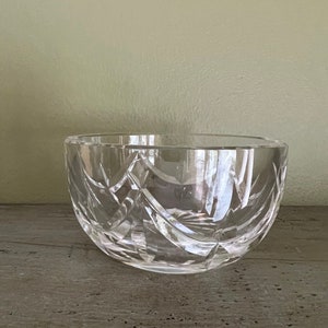 Discontinued Waterford Crystal Small Bowl Old Label Made in Ireland/Waterford Crystal Bonbon Bowl/Waterford candy dish/Crystal Sugar Bowl