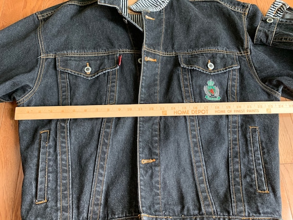 ★美品★80s 90s USA VINTAGE★カバーオール★ブラック★USA製 Vintage Montana Black Denim Jacket/ Unisex Oversized Denim