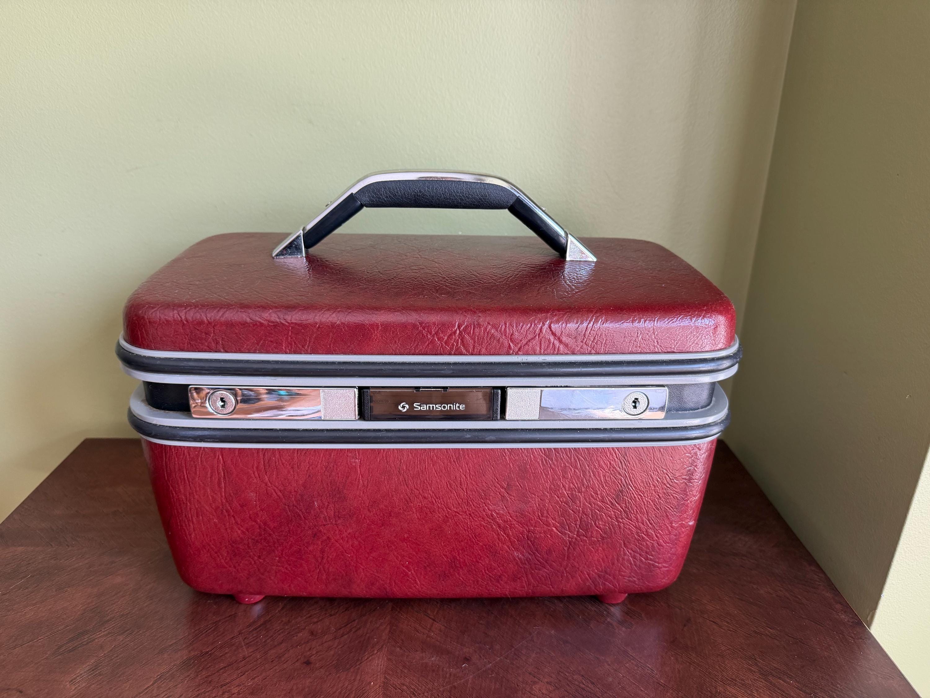 Vintage Samsonite Makeup Case Red - Etsy