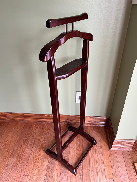 Vintage 1990 Bombay Co. Valet Stand gentleman Closet Wooden Valet Stand vintage Suit Butler Stand dark Wood Valet Stand Etsy Canada
