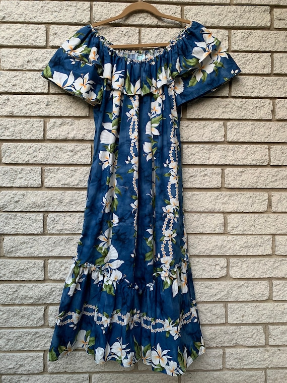 Vintage Jade Fashions Made in Hawaii Cotton Dress Sz. S