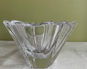 Vintage Orrefors Sweden Chrystal Candy Dish/ Orrefors Sweden Small Glass Vase