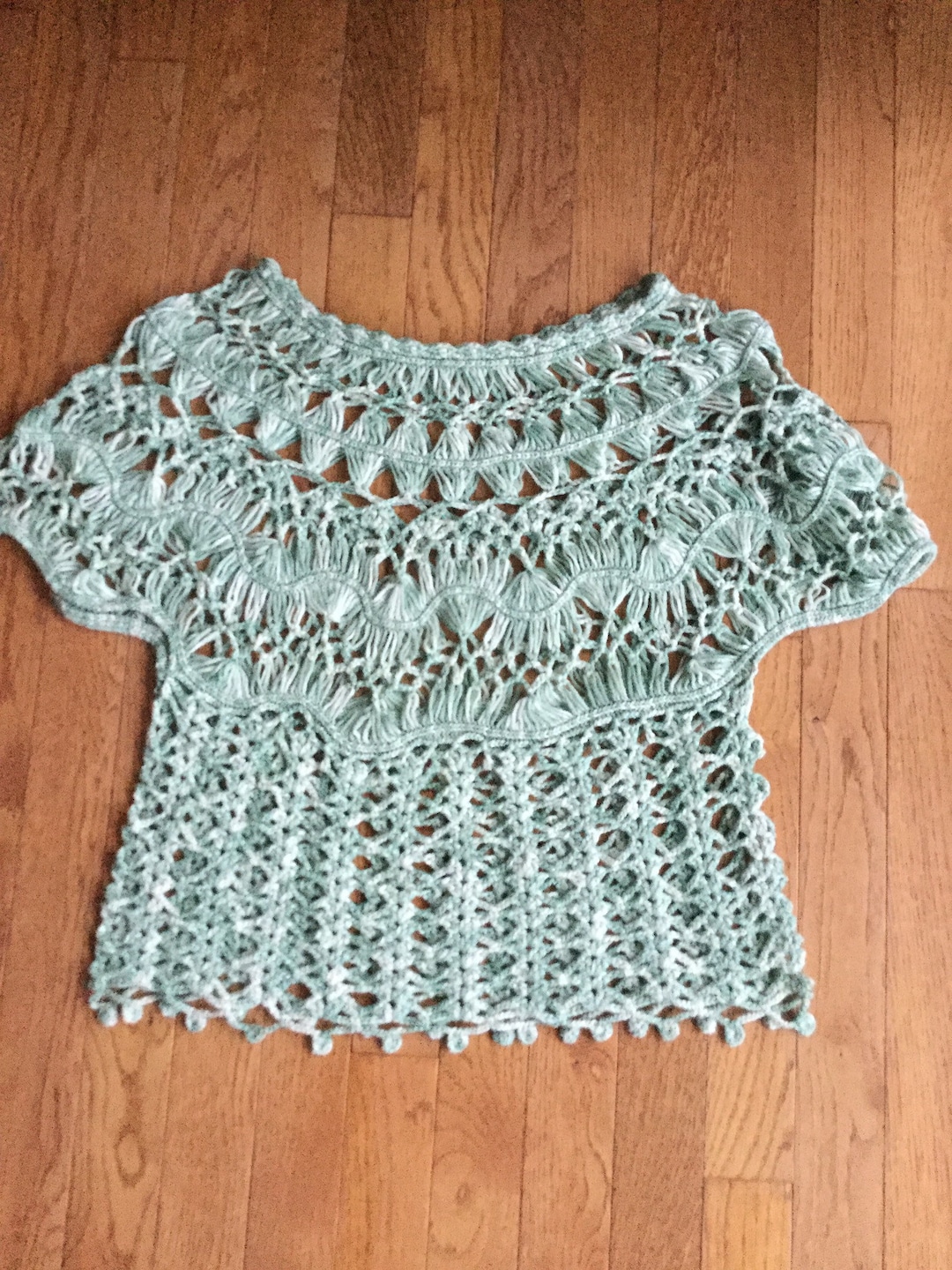 Womens Sheer Crochet Top Blouse Size S M FREE DOMESTIC Etsy