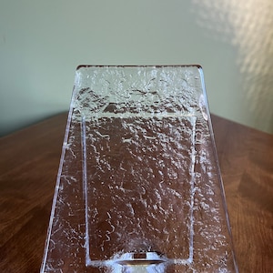 Vintage Glass Photo Frame/Studio Nova Japan Crystal Picture/Textured Glass Picture Frame/Contemporary Ice Glass Picture Frame