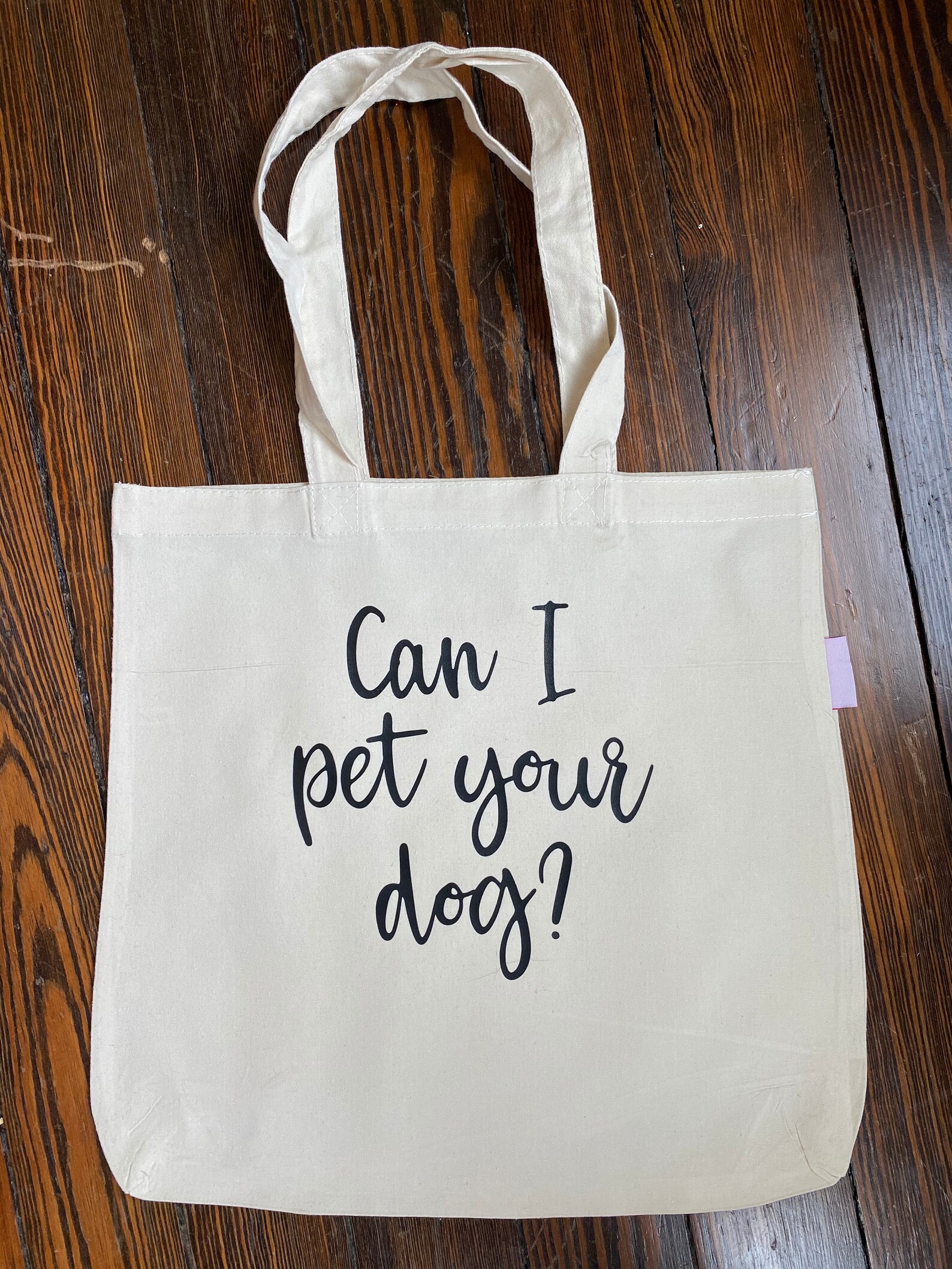 Can I pet your dog Canvas Bag Etsy