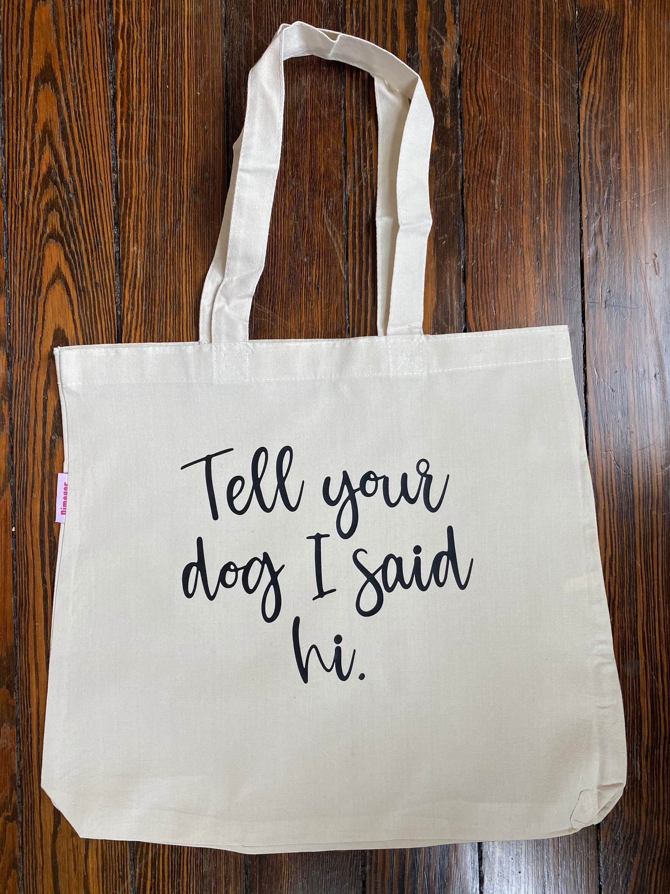 Love My Dog Canvas Tote  Shopping Bag for Dog Lovers – Mission Driven