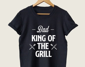 Papa Grilling T Shirt, Geburtstag Weihnachten Geschenk für Papa von Tochter oder Sohn, Cooles Geschenk für Vater oder Mann, Lustiges Papa Herren T-Shirt,