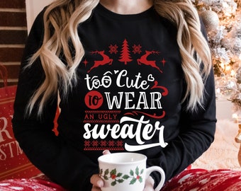 Weihnachten Sweatshirt für Frauen Lustig, hässlich Weihnachten Pullover, Geschenke Geschenk für sie, Frauen Winterkleidung