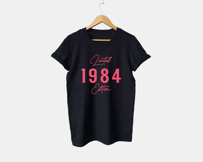 40th Birthday Shirt, 1984 Limited Edition TShirt, 40 Birthday Gifts for Her, Pink 1984 Graphic Tee für Frauen Bild 3