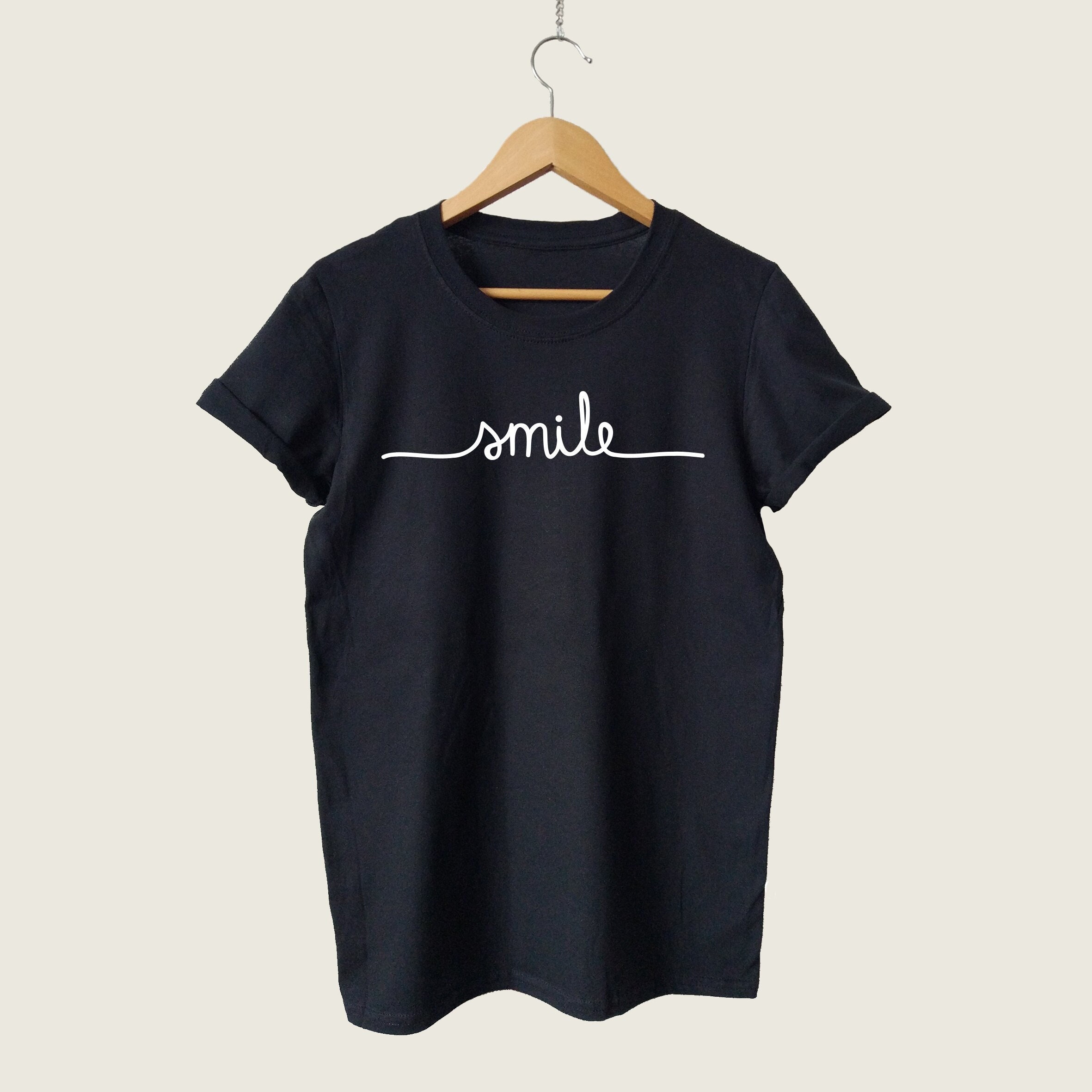 Smile Graphic Tee: Inspirational Women's T-shirt - Etsy