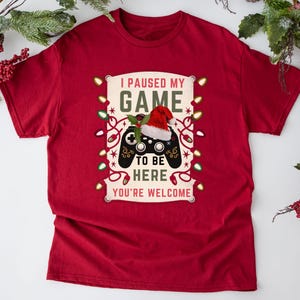 Gamer Weihnachtsshirt, Gamer Geschenke, Weihnachten T-Shirt, lustiges Gaming Geschenk für Ihn Sie, Freund Weihnachtsgeschenke, Erwachsenen Urlaub Kleidung