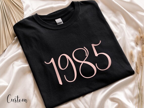Custom Birthday Gift Shirt, Rose Gold Personalized Clothes, 30th 40th Birthday Gift for Her, 50th Gift For Her, Personalized Tee