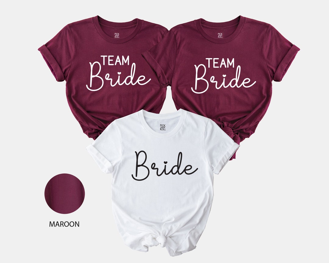 Team Bride T-shirt: Bachelorette Party Cotton Tees - Etsy