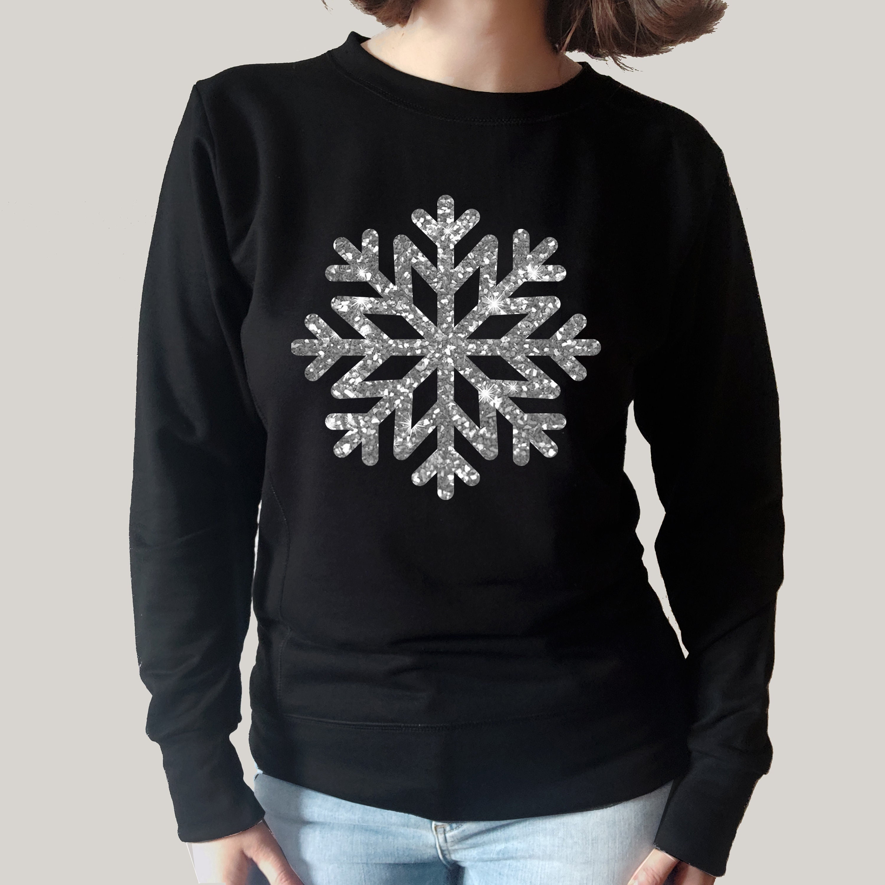 Snowflake Sweat Shirt - Etsy
