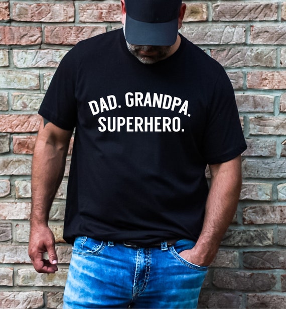 Grandpa Gift, Grandpa Dad Superhero Shirt, Present for Grandfather