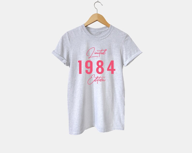 40th Birthday Shirt, 1984 Limited Edition TShirt, 40 Birthday Gifts for Her, Pink 1984 Graphic Tee für Frauen Bild 2