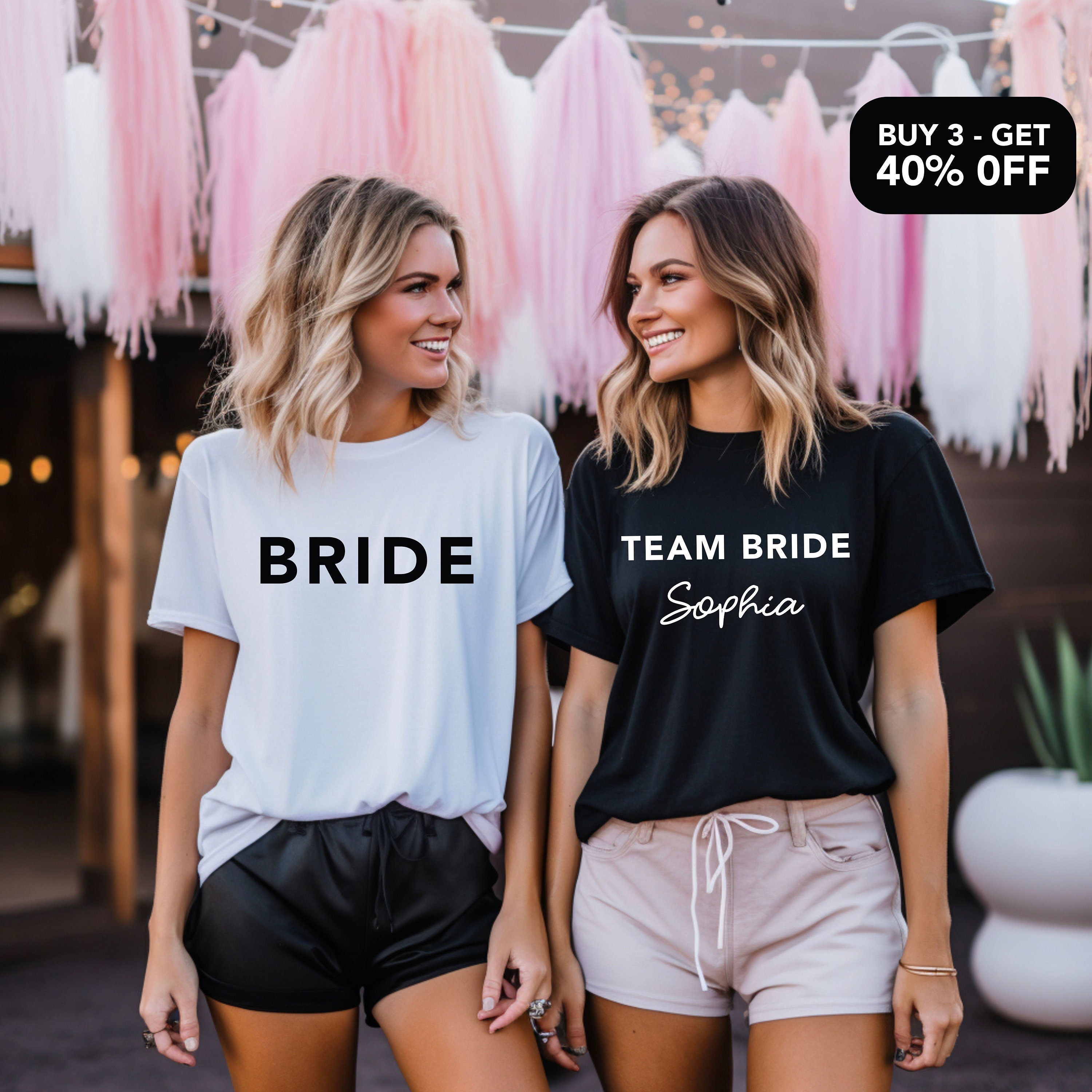 Team bride t shirt Etsy Espana