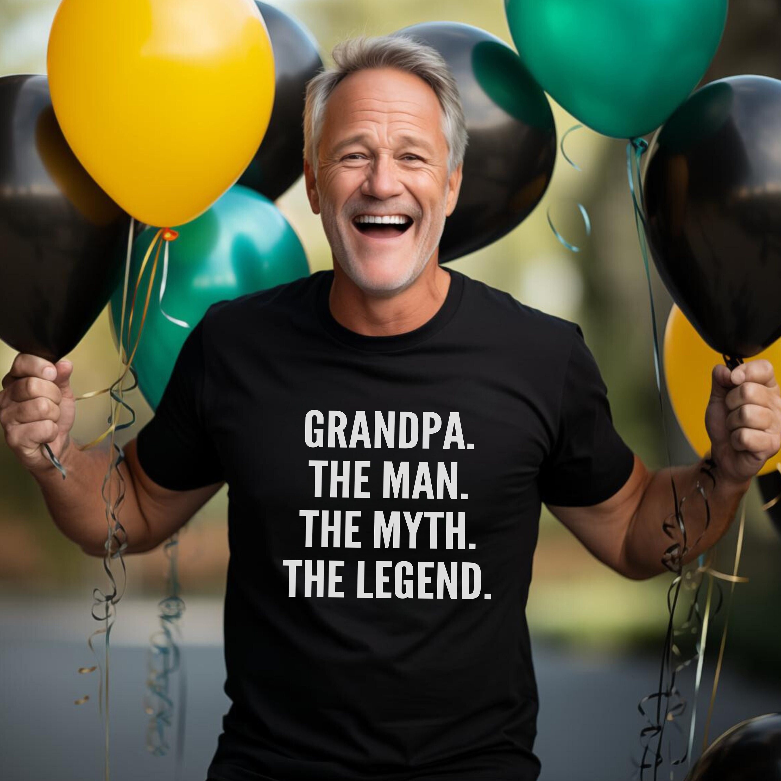 Grandpa the Man Myth Legend T-shirt: Birthday Gift for Grandfather