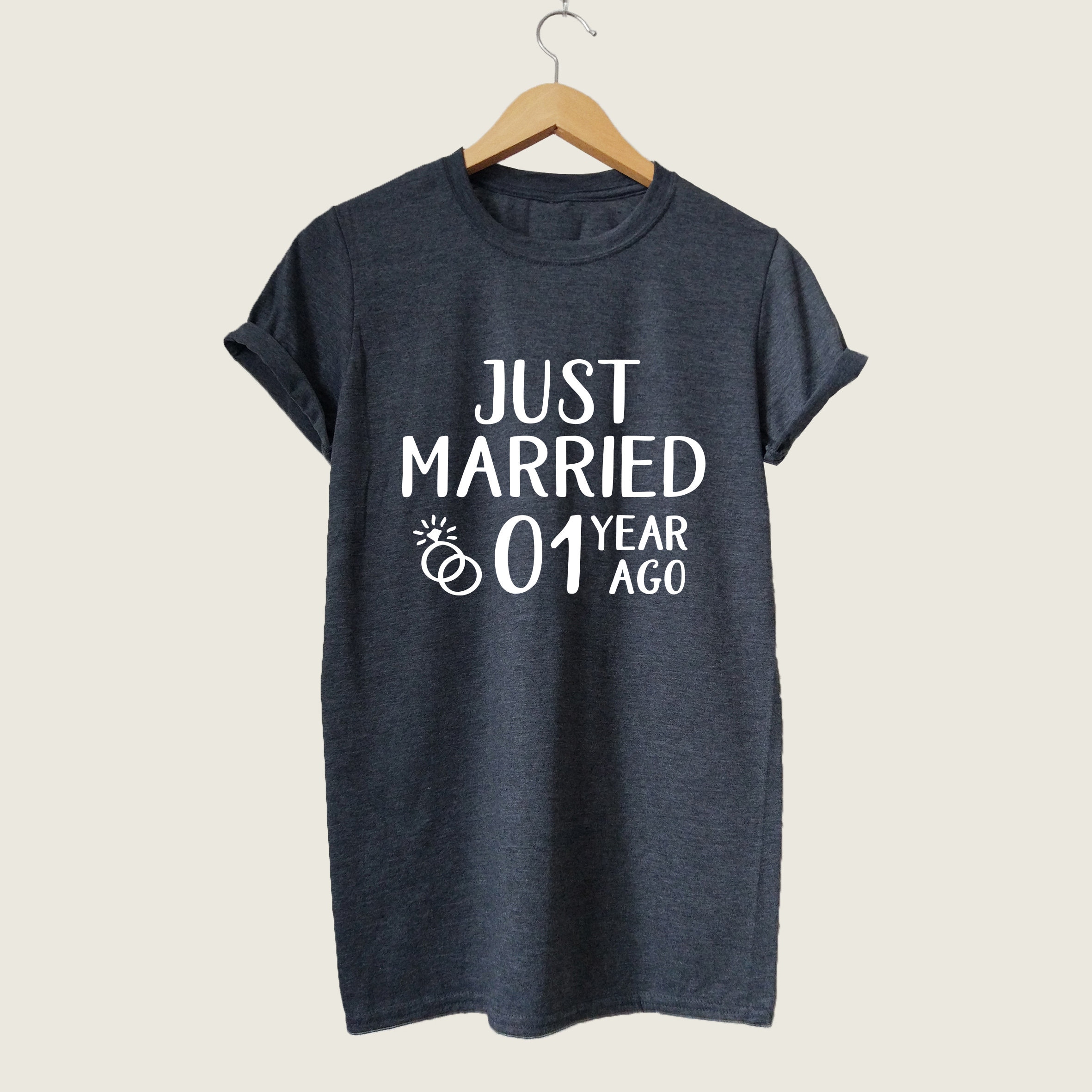 1st 1 Year Wedding Anniversary Shirts for Couples, First