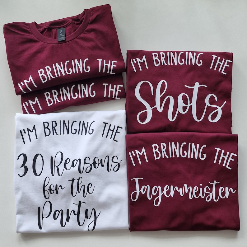 Junggesellinnenabschied Shirts, ich bringe das TShirt, JGA Jungesellinnenabschy, Team Braut Shirt, lustige Hochzeit Brautdusche Gruppe Tees Bild 8