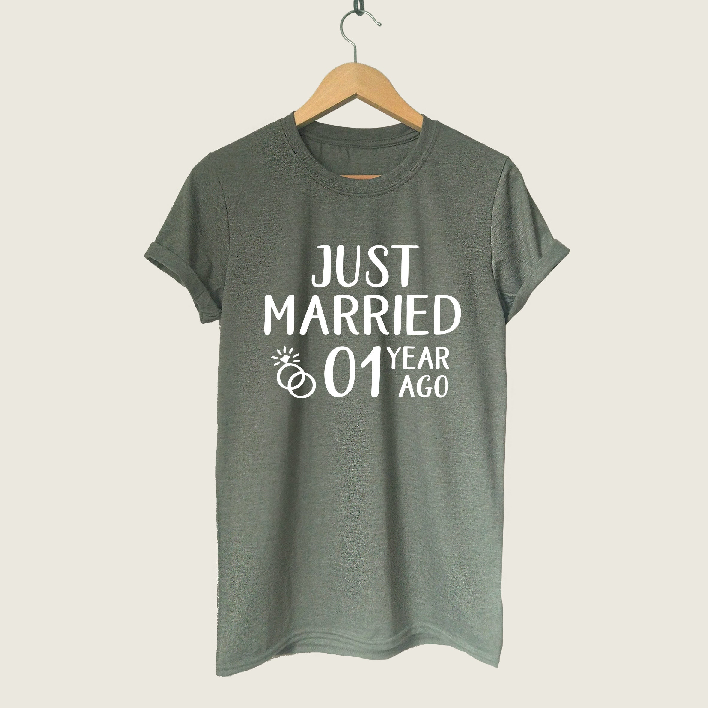First Wedding Anniversary Gifts Him Her Couples' Men's T-Shirt
