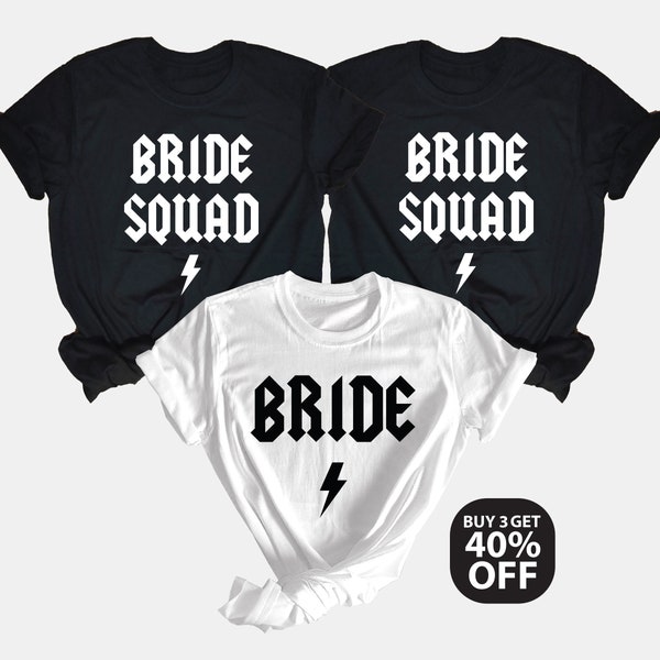 Bride Squad Shirts, Bachelorette Party Shirt, Junggesellinnenabschied JGA, Team Bride T Shirt, Bachelorette Favor, Wedding Gifts, Group Tees