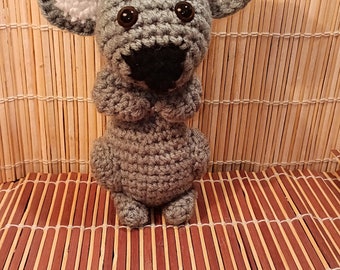 Koala amigurumi, Aussie critters, stuffy, plushie, backpack buddie