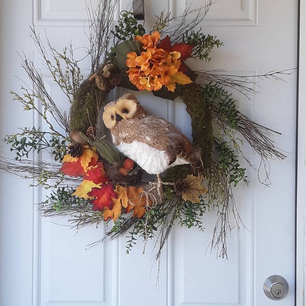 Owl Wreath Etsy