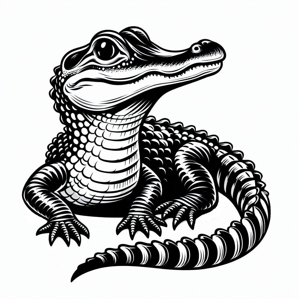 Alligator Crocodile Vector Image SVG Files Cricut Silhouette Cut File ...