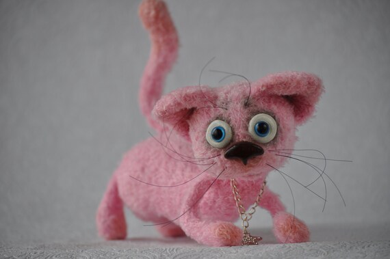 pink cat plush