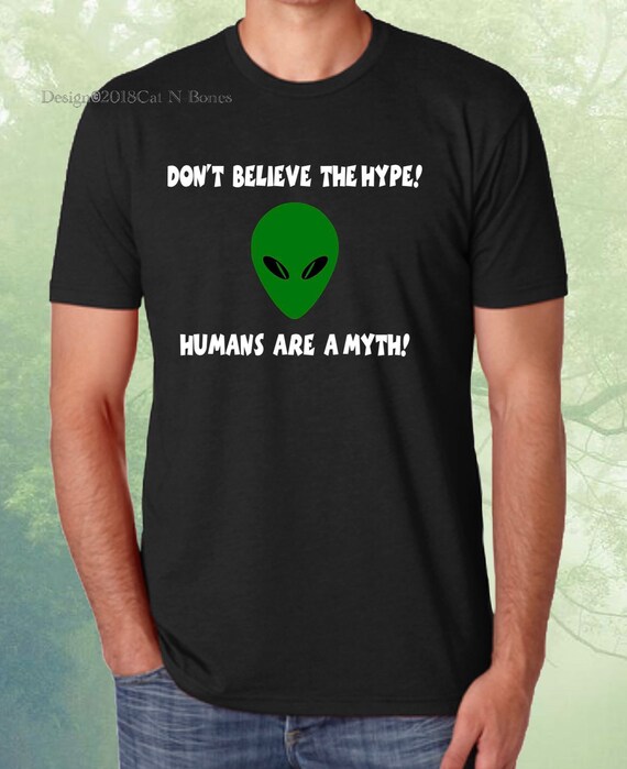 I Don't Believe In Humans Shirt | Green Alien Head Tshirt I Don't Believe In Humans Shirt | Green Alien Head Tshirt