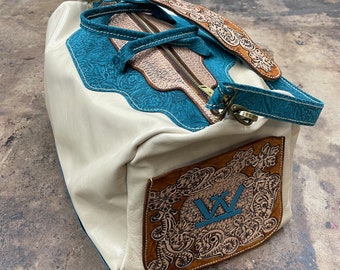 Custom Leather Duffel Bag