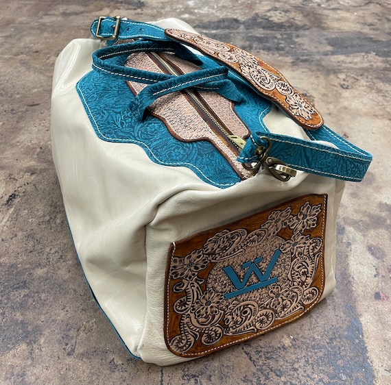 Custom Leather Duffel Bag