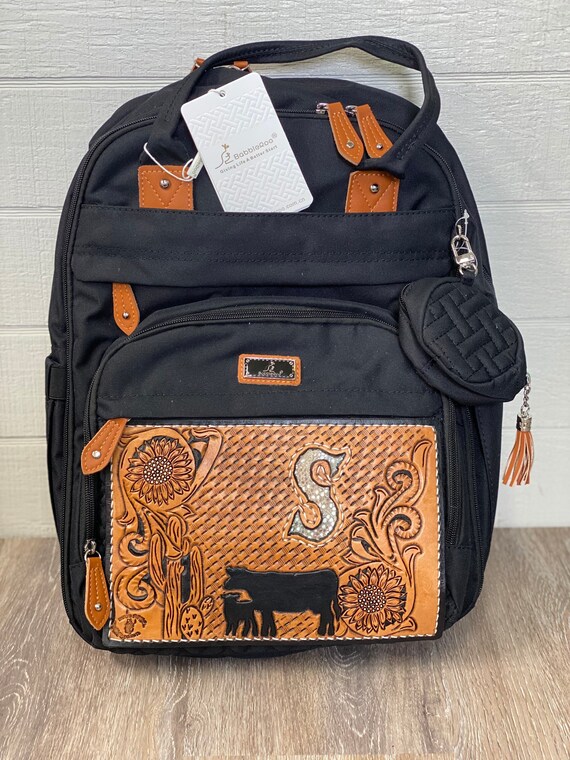 Custom Tooled Leather Backpack/diaper Bag | Etsy