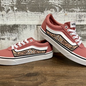 Cowhide Panel Vans Western Shoes Punchy Apparel Custom Sneakers Ranch Wear Fall Outfits Etsy