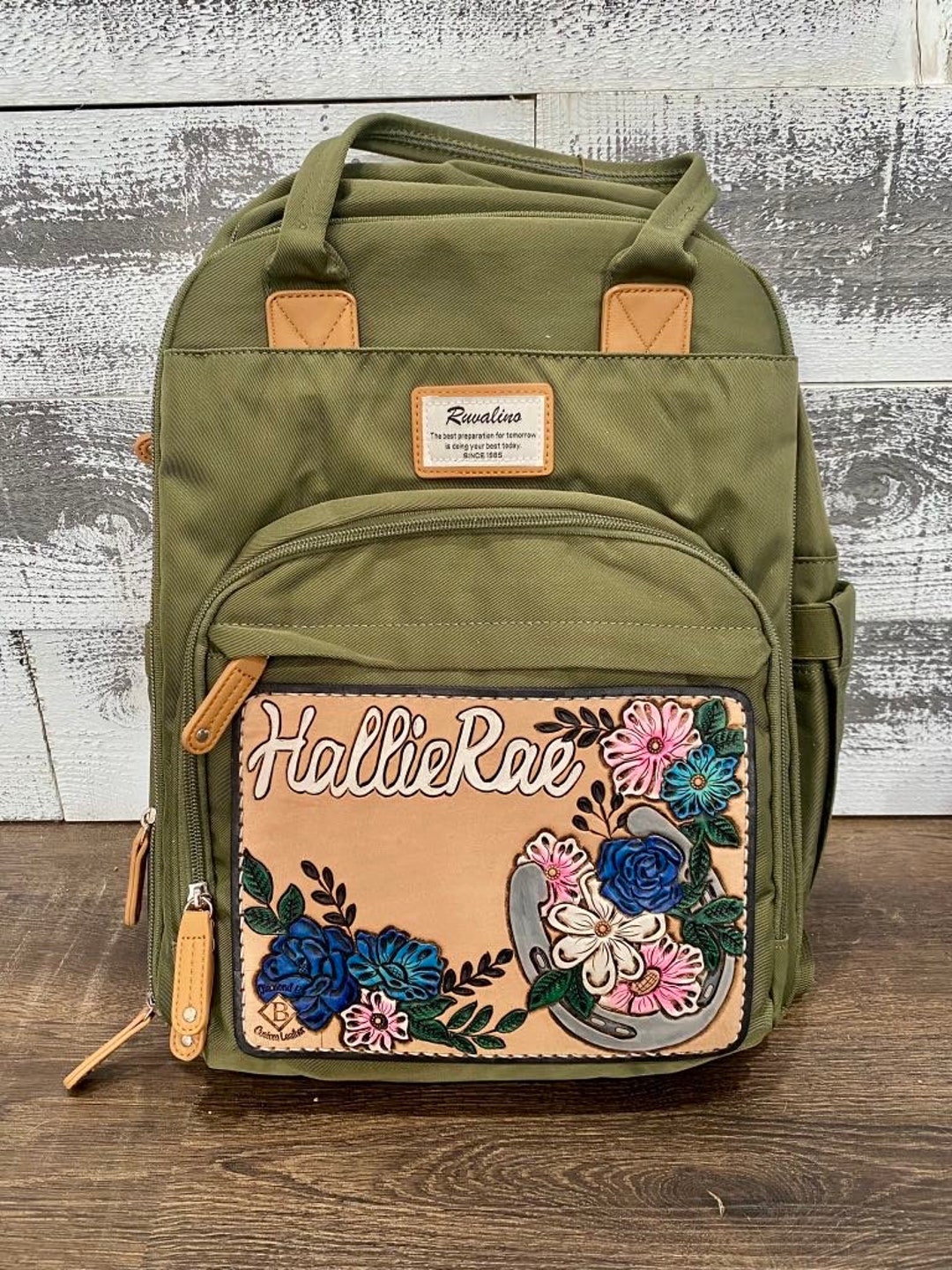 Custom Tooled Leather Diaper Bag - Etsy