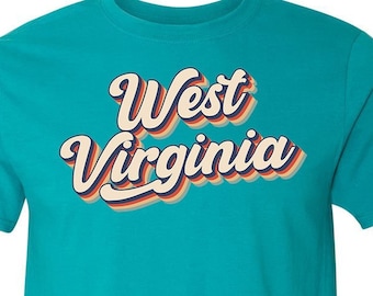 West Virginia Shirt | Retro West Virginia Tee | Vintage Mountain State Shirt | Appalachian Pride Gift | 70s Outdoor Tee