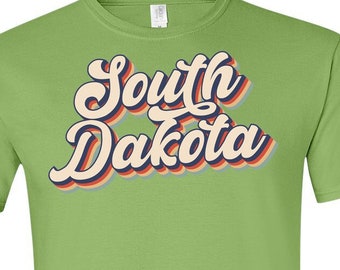 South Dakota Shirt | Retro South Dakota Tee | Vintage Mount Rushmore Shirt | Black Hills Pride Gift | 70s Adventure Tee