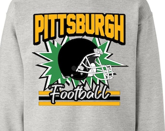 Pittsburgh Sweatshirt / Pittsburgh Football Team / Sweatshirt / Unisex / Gift / Football / Retro